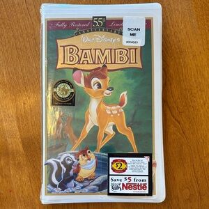 NWT Bambi VHS 55th anniversary movie